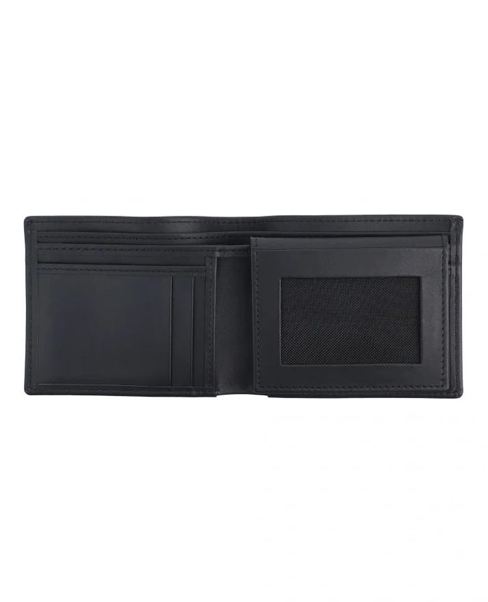 Black Leather Bifold Wallet