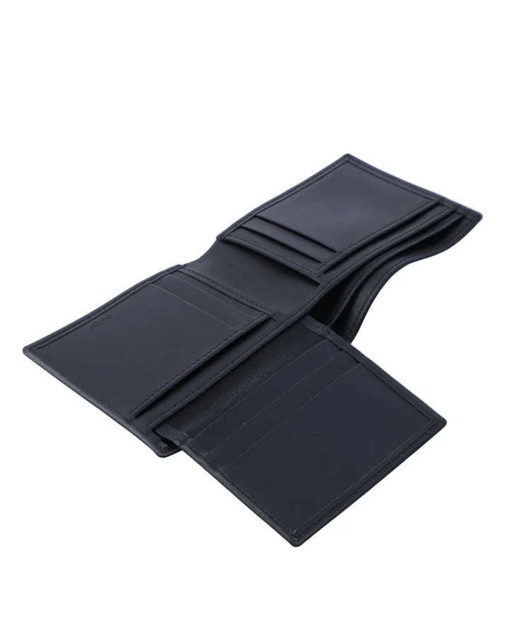 Black Leather Bifold Wallet